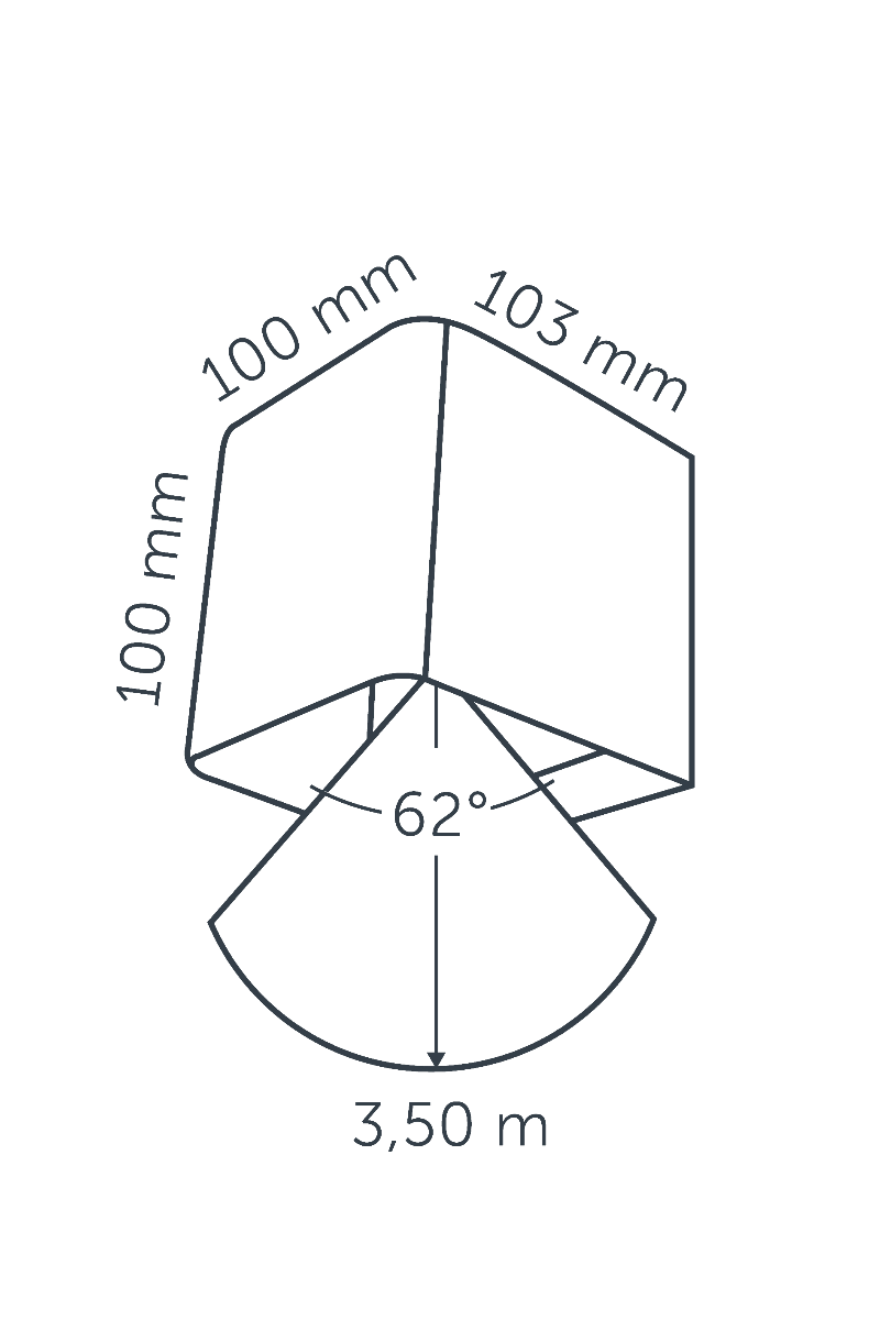 Dimensions ACE DOWN 100-230V