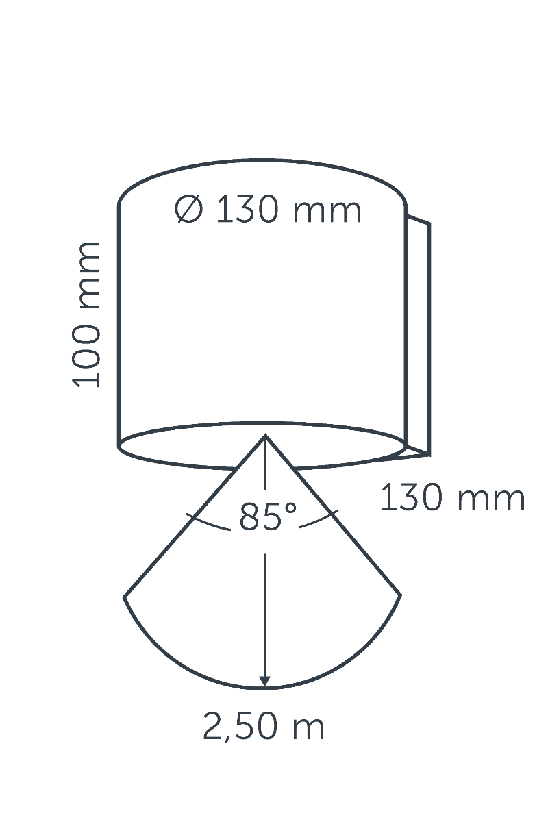 Dimensions HALO DOWN 100-230V