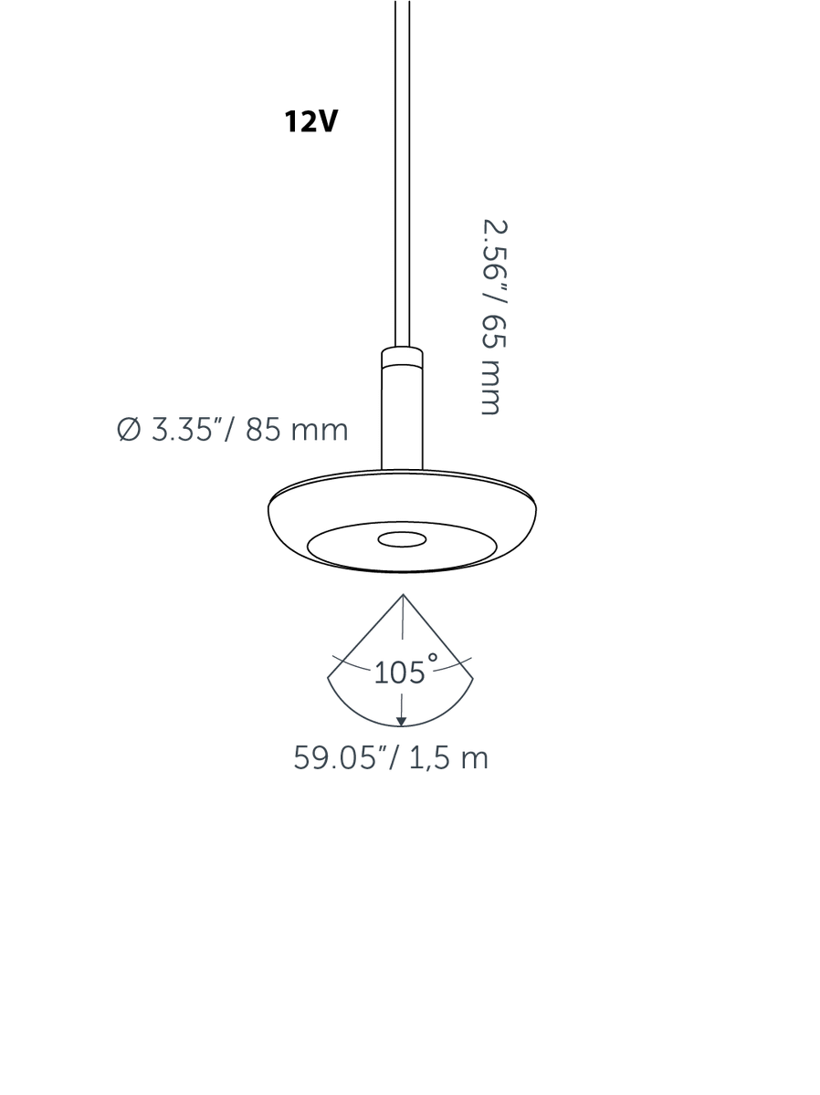 Dimensions SWAY PENDANT
