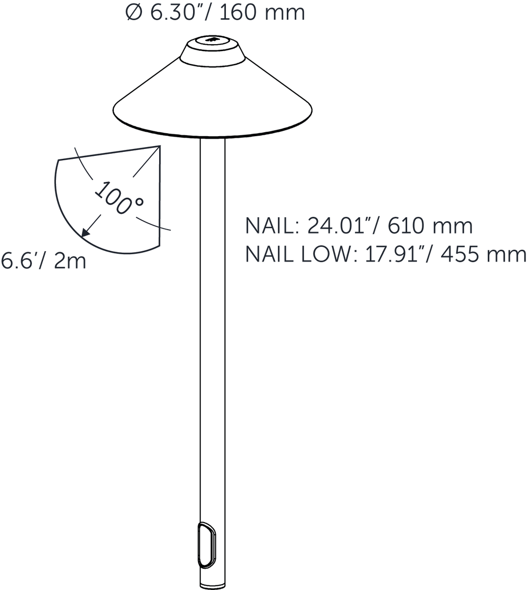 Dimensions NAIL LOW
